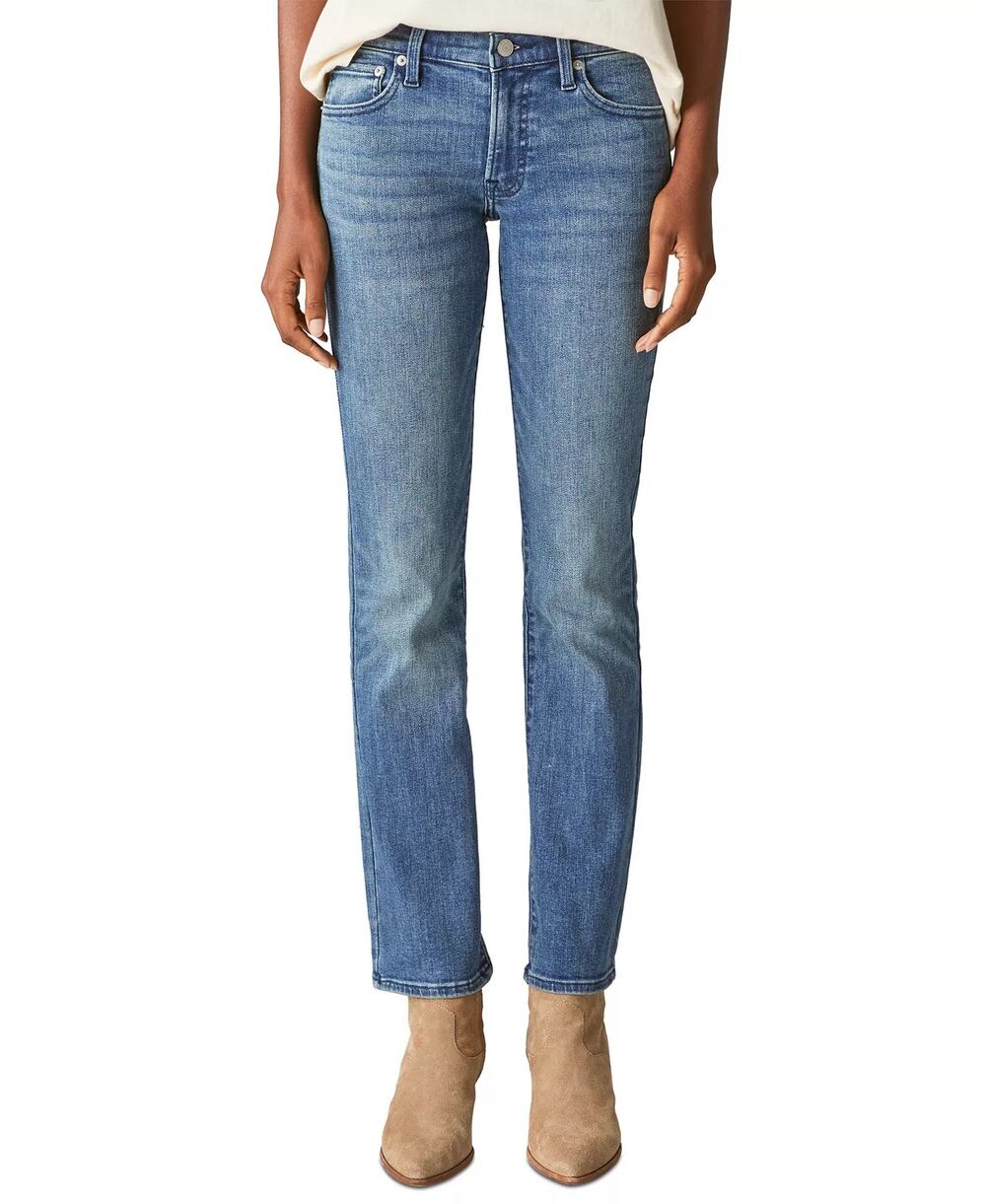 Lucky Brand Sweet Straight Leg Jeans Mid Rise Medium Wash Denim Women Size 6/28